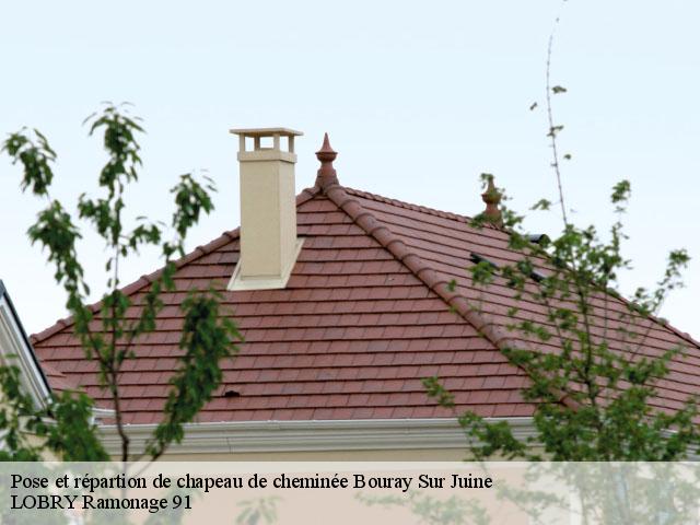 Pose et répartion de chapeau de cheminée  bouray-sur-juine-91850 LOBRY Ramonage 91