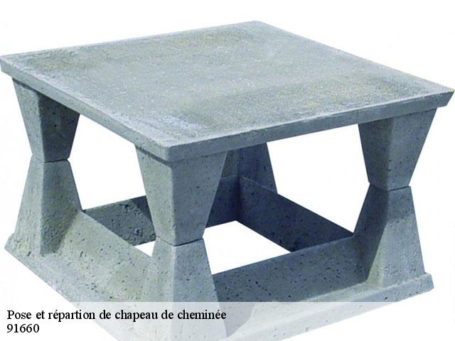 Pose et répartion de chapeau de cheminée 91660