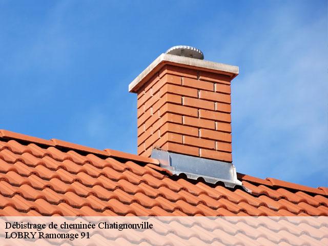Débistrage de cheminée  chatignonville-91410 LOBRY Ramonage 91
